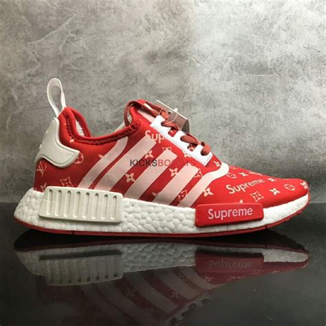 supreme louis vuitton nmd red|Louis Vuitton x supreme 2017.